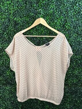 Torrid, Thin Open Back Polka Dot Blouse, Women’s size 1XL